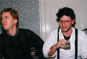 Rick and Bosco with a drink - Edinburgh.jpg
